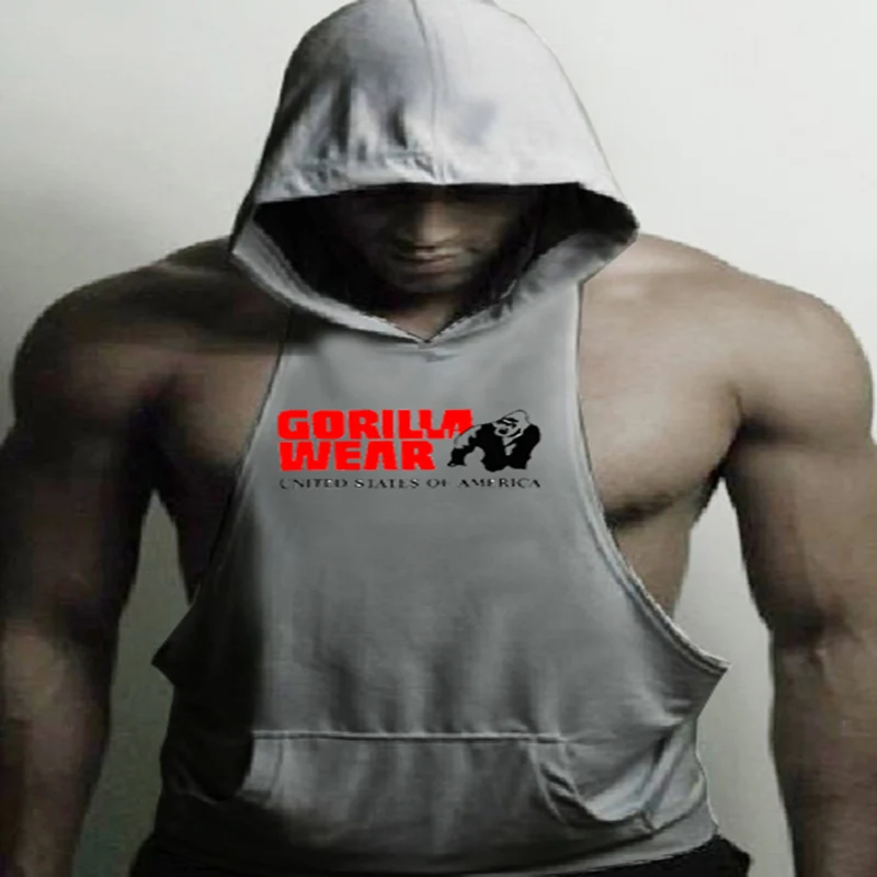 

Animals TankTop Men gorill Bodybuilding Clothes Cotton Tanks Male Muscle Stringer Singlets Fitness Sleeveless Undershirt singlet