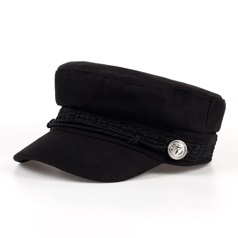Весенне-летняя Мужская Бейсболка Ретро-шляпы, Высококачественная кепка газетчика, шапка для мальчика, войлочные зимние женские черные береты, быстрая, распродажа