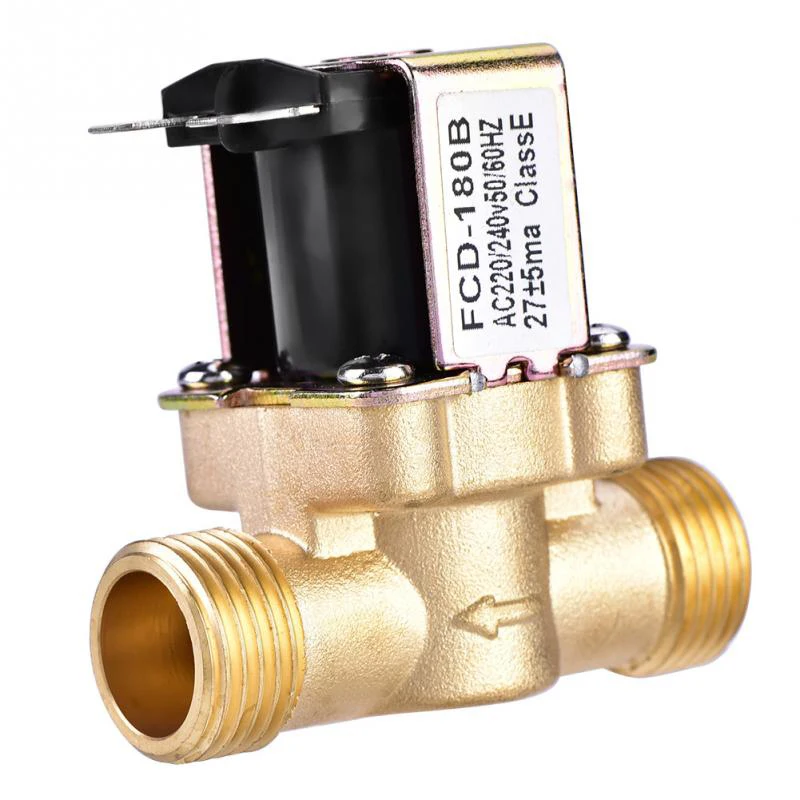 

Ac 220V 1/2 Inch Solar Water Heater Solenoid Valve Normally Closed Inlet Valve For Water Flow Control
