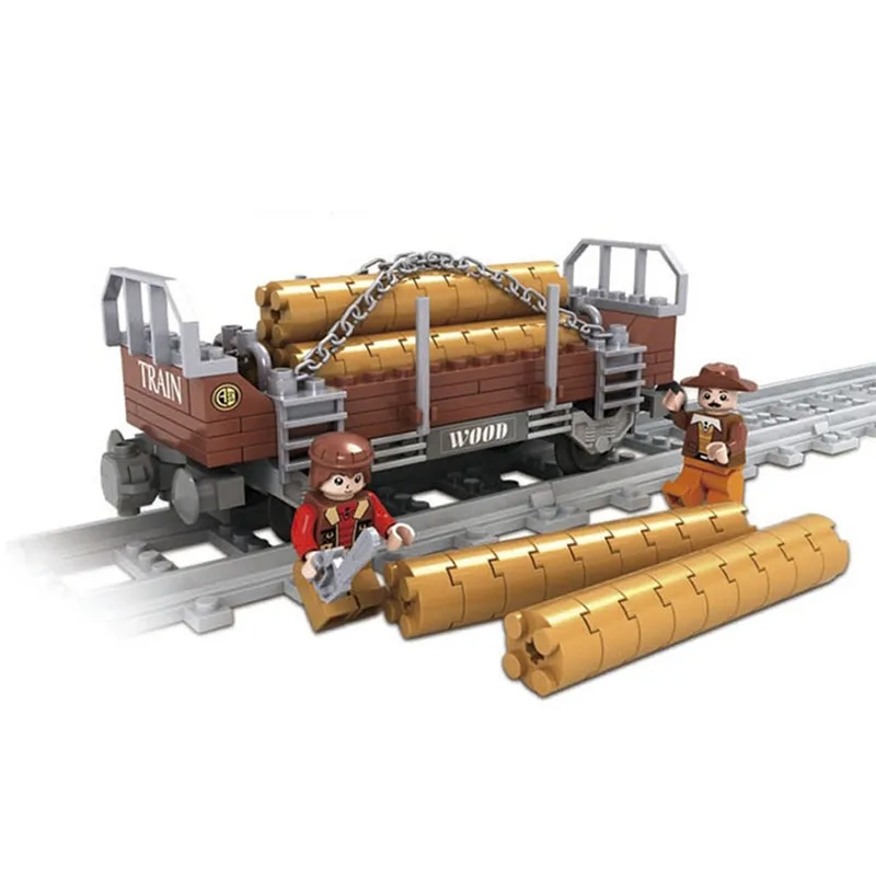 

City Trains Rails 021 3D Blocks Educational Model & Building Toys Hobbies