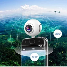 KaRue 360 камера 360 панорамная камера VR камера 210 градусов двойной широкоугольный объектив рыбий глаз 360 камера для Android смартфона