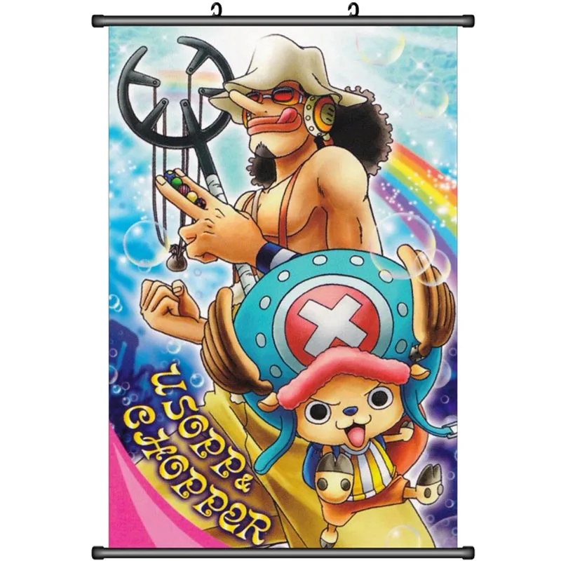 Аниме ONE PIECE Roronoa Zoro & Trafalgar Law Nami Tony Chopper Sabo домашний Декор настенный свиток