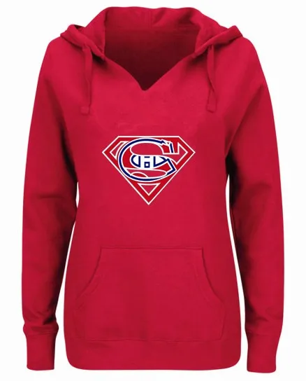 Women's Fashion Tops Winter Canadiens Fans Hoodie, New