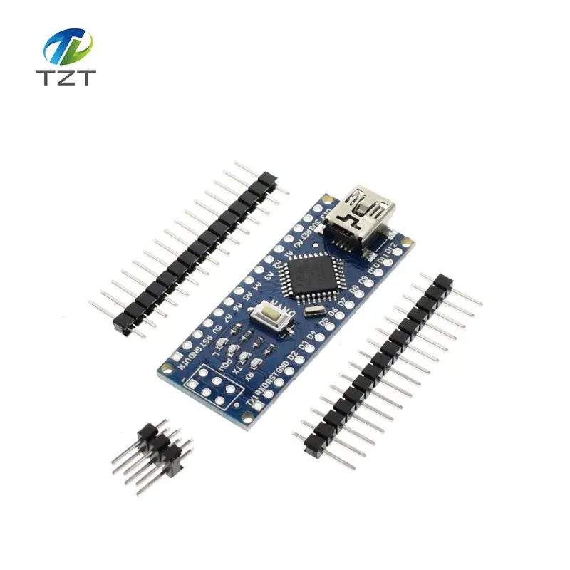 

10PCS Promotion Funduino Nano 3.0 Atmega328 Controller Compatible Board for Arduino Module PCB Development Board NANO V3.0