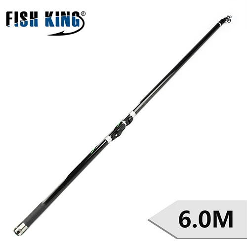 FISH KING Rock Удочка с. Вт 10-30 г 24 т стандарт 4-6 м длина сжатия 122-125 см спиннинг Литье удочка Карп приманка для морской рыбалки - Цвет: Красный