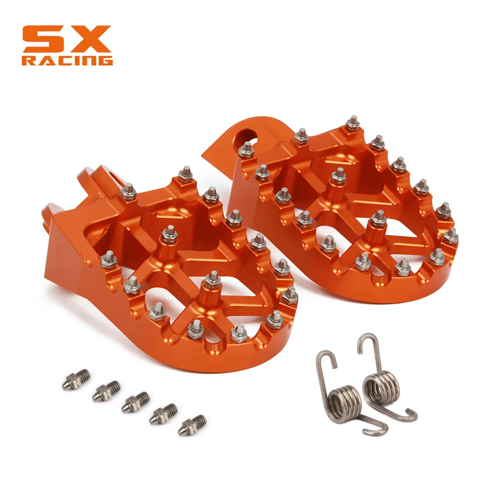 

Motorcycle Aluminum Foot Pegs Footpeg Pedals FootRest For KTM EXC SX SXS SXF XC XCF XCW XCFW Six Day 125 150 250 350 450 525 530