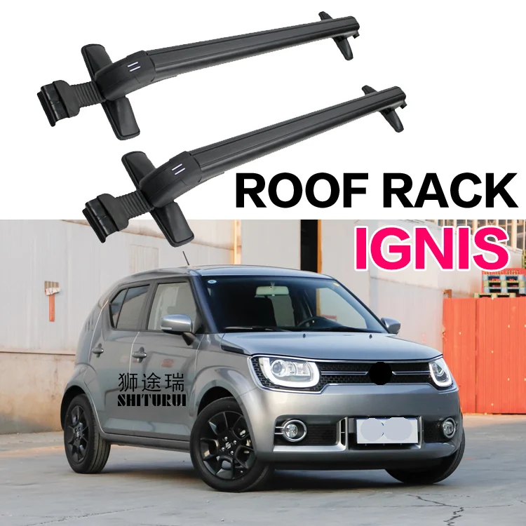 SHITURUI 2 шт. полозья для SUZUKI IGNIS Алюминий сплав Боковые стержни поперечные рейки багажник на крышу Чемодан Перевозчик