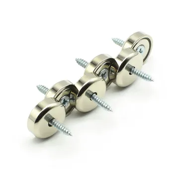 

Countersunk Magnet Diameter 16mm Clamping Pot with Garage Screw Hole Tool Holding Iron Hanger Magnetics for Workshops Set 50 pcs