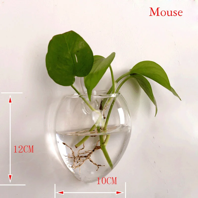 Eworld настенная стеклянная ваза для дома/офиса/свадебного декора продукция для питомцев - Цвет: Mouse