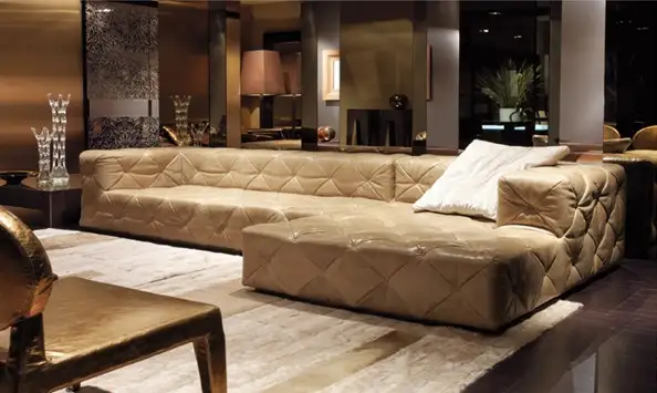 Us 1234 05 5 Off Top Graded Italian Genuine Leather Sofa Sectional Living Room Home Furniture Size With Crystal Ons Sf314 In