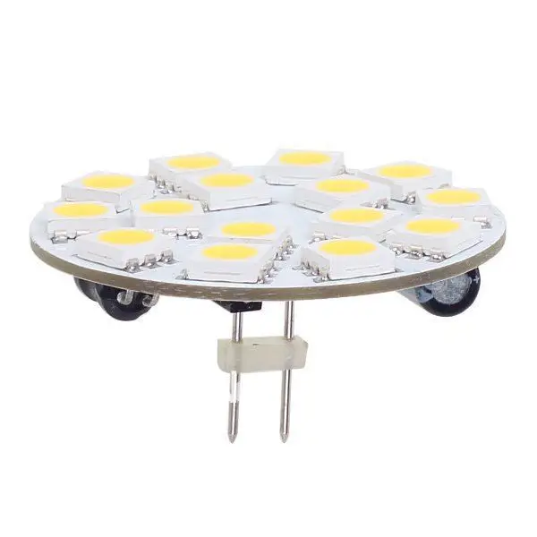 

15 LED G4 Light Round Board SMD 5050 Wide voltage AC/DC10-30V Back Pin White Commercial Engineering Indoor 20pcs/lot