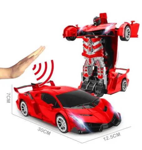RC Car Transformation Robots Sports Vehicle Model Robots Toys Cool Deformation Car Kids Toys Gifts For Boys dropshipping