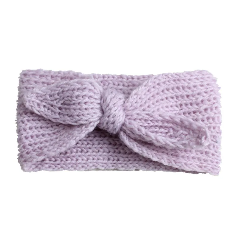 Headwear Baby girl headbands Baby Kids Girls Wool Rabbit Bow Ear Hairband Headband Turban Knot Head Wraps Bebes acessorios #4A31 (12)