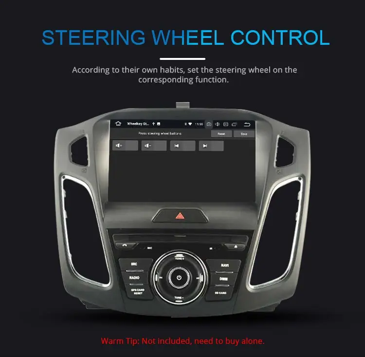 Perfect JDASTON Android 9.0 Car DVD Player For Ford Focus 2015 2016 2017 2018 WIFI Multimedia GPS Stereo 1Din Car Radio Audio Auto Video 11