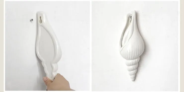 Креативная керамическая ваза «Улитка», настенный раковины, домашние рукодельные украшения
