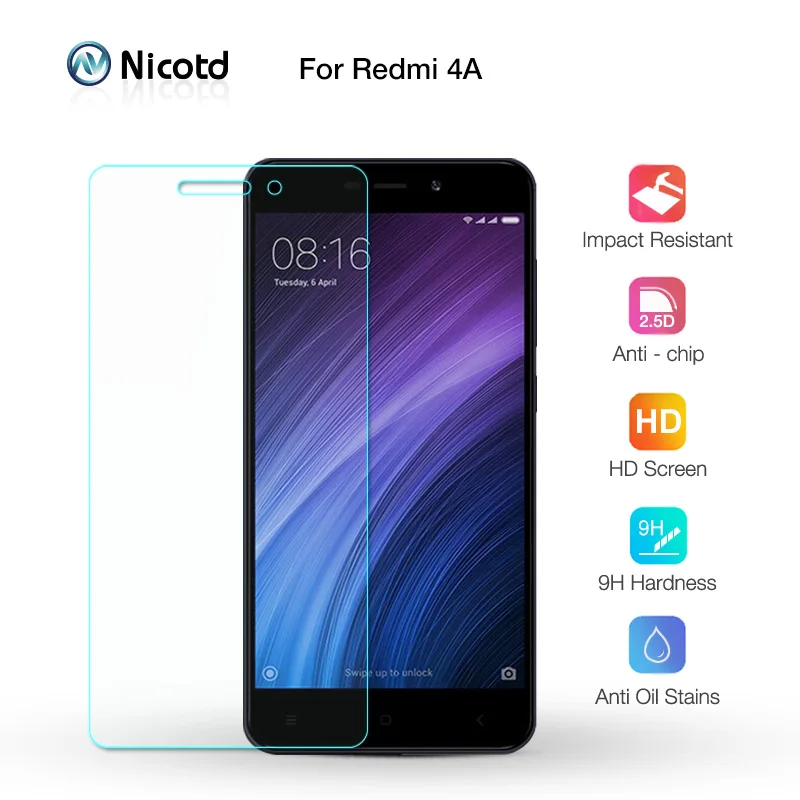 Никотд 2.5D 9H Премиум Закаленное стекло для Xiaomi Redmi 4A 5 0 дюйма Защитная пленка