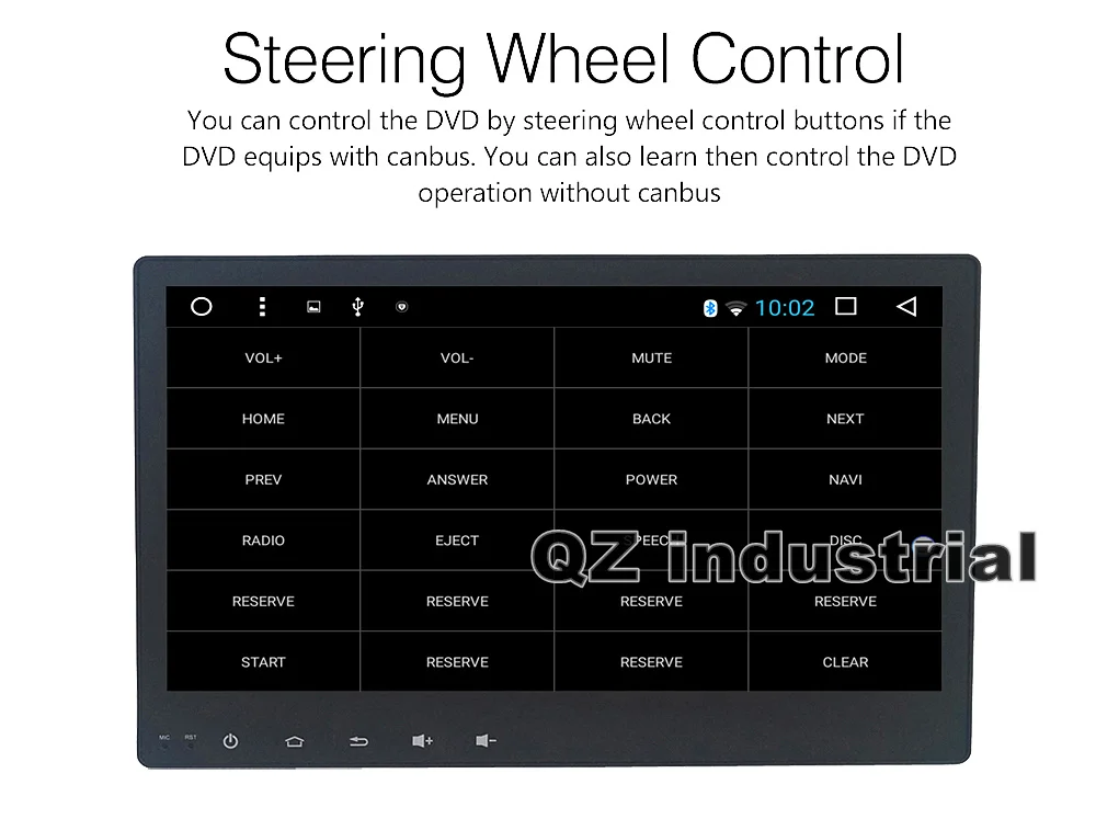 Perfect QZ industrial HD 8inch Android 8.1 T3 for Toyota Hilux Car DVD player with 3G 4G WIFI GPS Radio BT Navigation SWC Stereo RDS Map 5