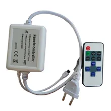 8 комплектов высокого напряжения AC110V-220V 600 Вт RF 11 Ключи светодиодный диммер контроллер ИК-пульт для 50 м одного цвета полосы