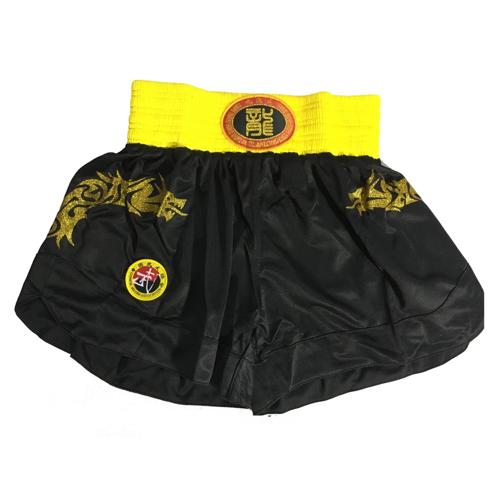 Online JUDanL Goldenen Drachen Kinder Erwachsene Männer MMA Boxing Muay Thai Shorts Uniformen Badehose T Shirts Sanda Kampfkunst Wushu outfits DDE