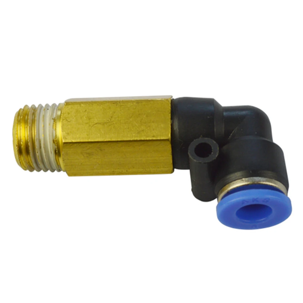 Legines Brass & Plastic Push to Connect Tube Fitting, 90 Degree Male