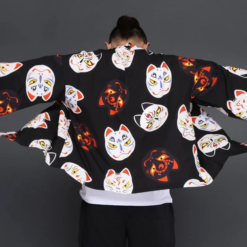 Yukata haori men Japanese kimono cardigan men samurai costume clothing kimono jacket mens shirt yukata haori TA491