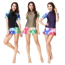 2 Pieces /set Muslim Girl Short Sleeve Swimwear Modesty Style Muslim Swim Clothing Malaysian Women Swimsuit