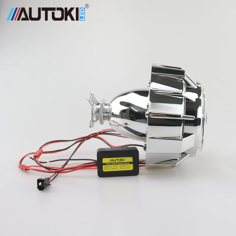 Бесплатная доставка AUTOKI 2017 Новый двухцветный СВЕТОДИОДНЫЙ DRL с H1 Mini Hi/Low kit|drl led|drl