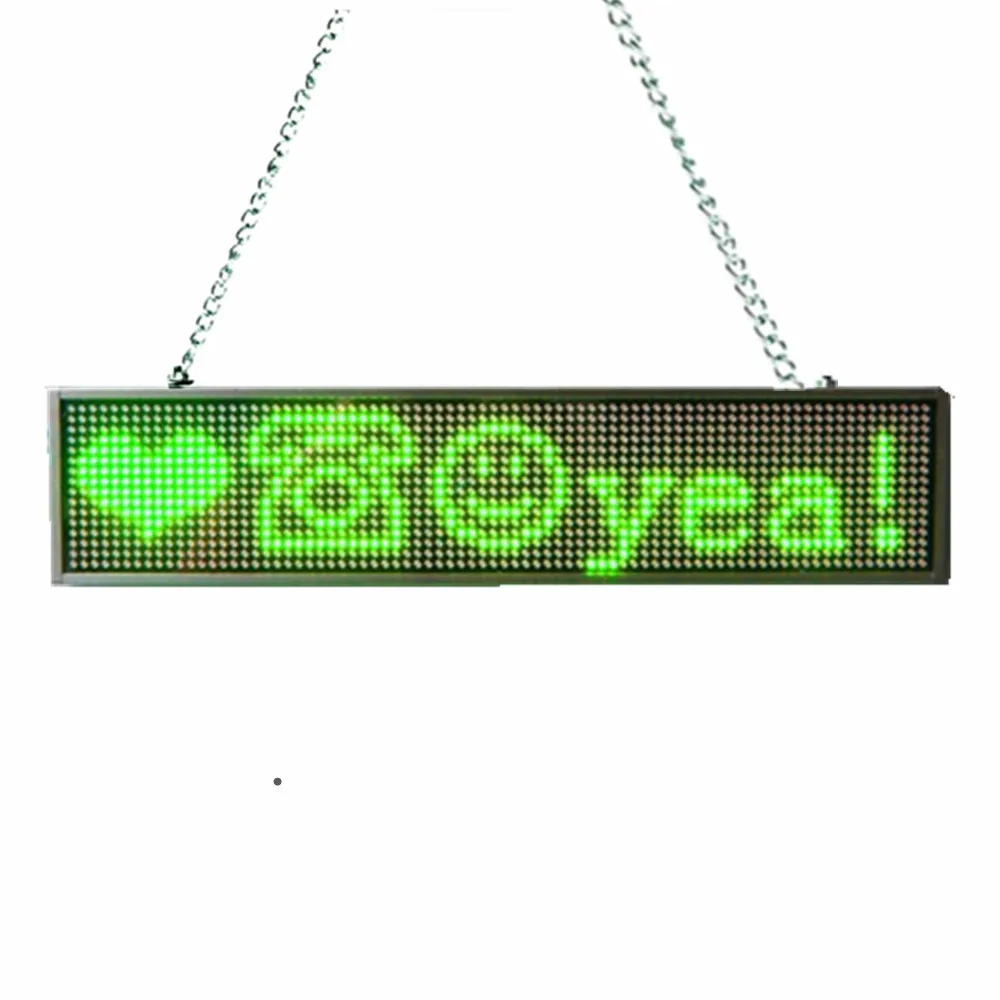 34cm DIY P5mm SMD Led sign technology IOS APP WIFI LED display screen. Perfect Coffee Bar Shop Welcomes Open Advertising Board - Цвет: Зеленый
