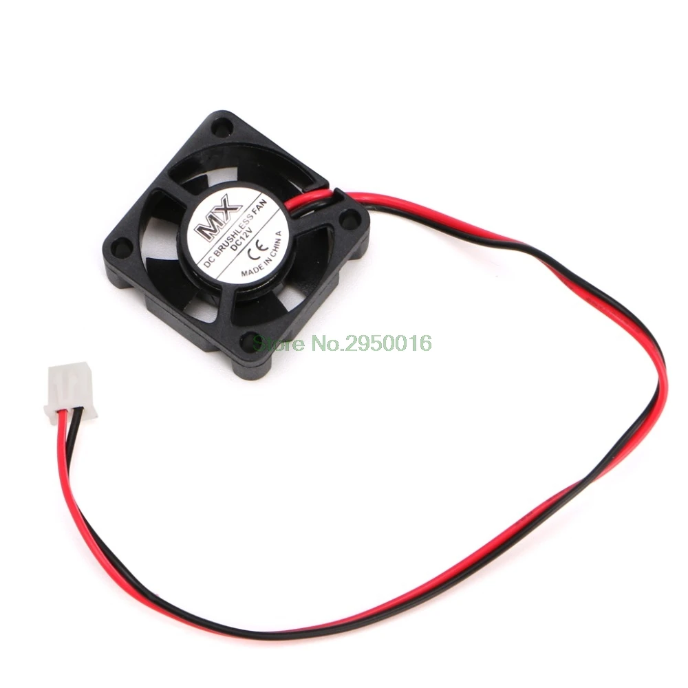 DC 12V радиатора 30*30*10 мм Ювелирные наборы с маленьким 2-проводной Вентилятор охлаждения 3010 для 3D-принтеры аксессуары Запчасти экструдер C26