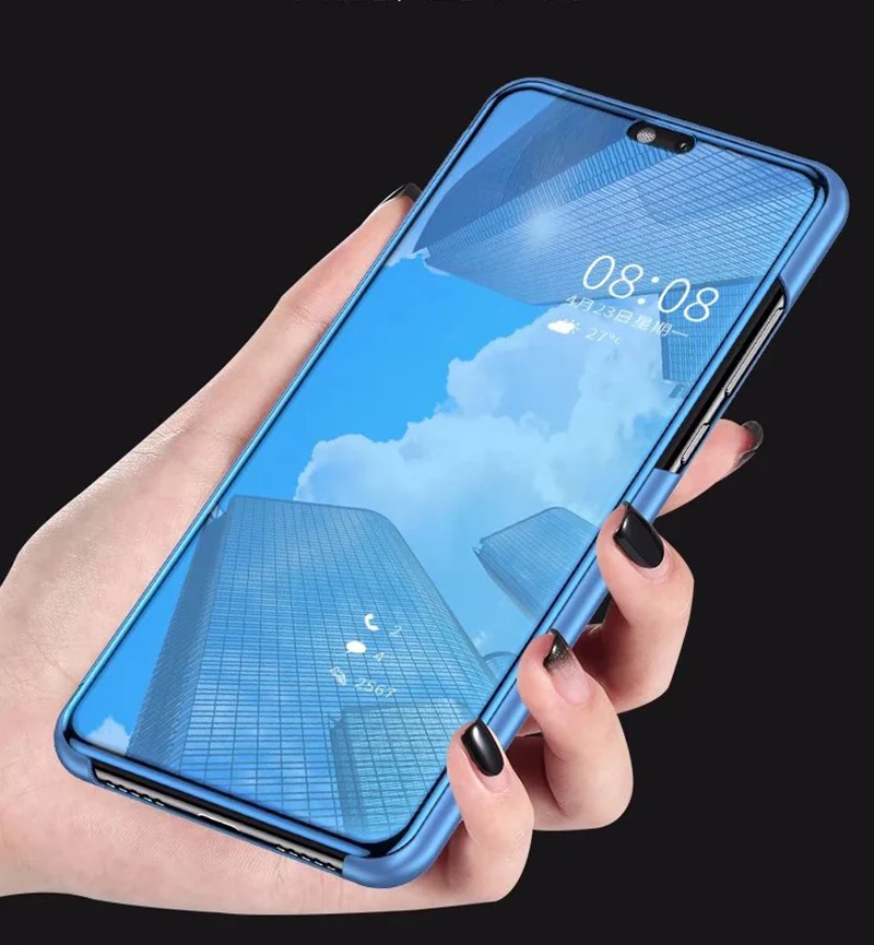 DHL, 50 шт в наборе, для LG V40 ThinQ чехол с откидной крышкой из искусственной кожи Роскошные Зеркало ясно Smart View Телефон задняя крышка чехол для LG V30 V40