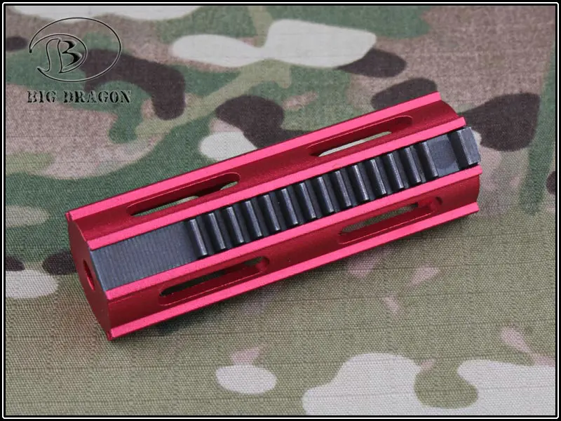 RED CNC алюминиевый AEG Поршень полностью стальной 14 зубьев поршень для страйкбола AEG M4 AK G36 MP5 коробка передач Ver 2/3 аксессуары для охоты и стрельбы - Цвет: RED