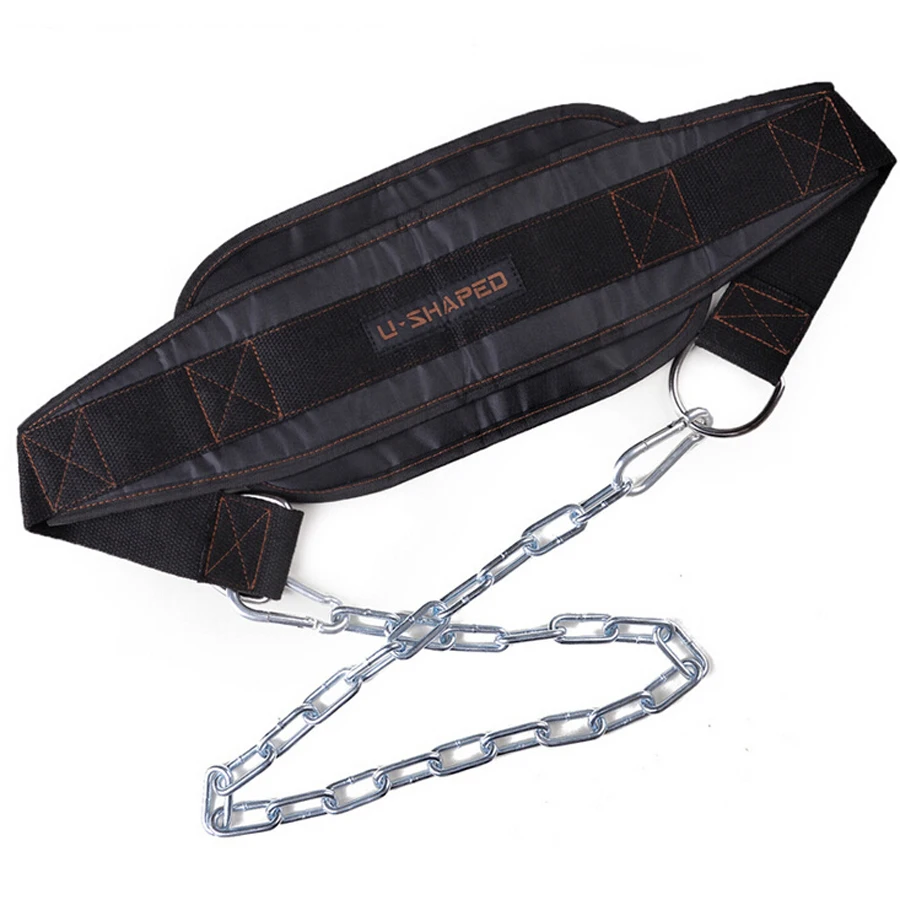 Home Fitness Exercise Drop Shipping Dip Belt Weight Lifting Gym Body Waist Strength Training Power Building Chain Pull Up