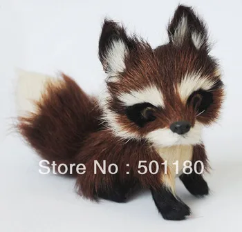

free shipping resin fox decoration plastic fox toy fox farm