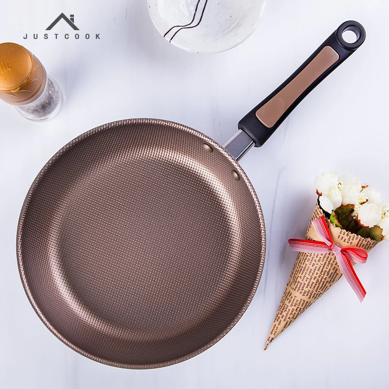 Life83 20 CM Non stick Frying Pans No Oil smoke Frying Steak Eggs Wok