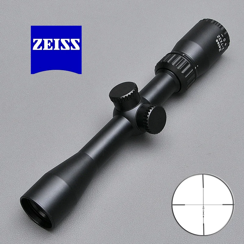 

ZEISS CONQUEST 2-7X32 Tactical Riflescope Adjustment Outdoor Rifle Scope Reticle Sight For Airsoft Gun Hunting With Scope Mounts