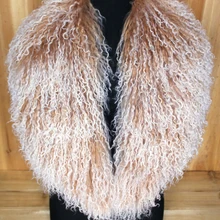 В продаже XX-большая НАТУРАЛЬНАЯ монгольский шерсть меховой воротник шарф шаль Обёрточная бумага