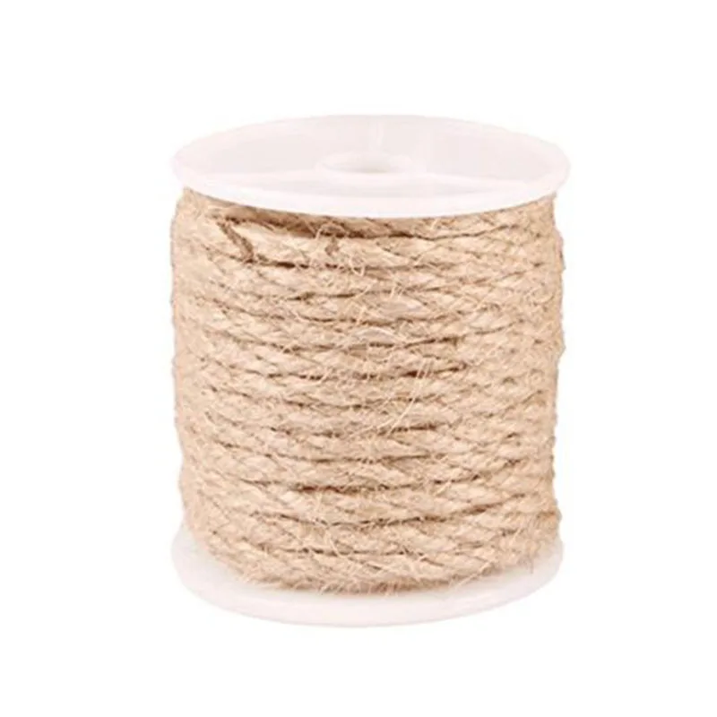 

10M Natural Brown Jute Hemp Rope Twine String Cord Shank Crafts 4/6/8/10 Mm