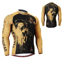 Для мужчин с длинным рукавом Велоспорт Джерси велосипед Велосипедный Спорт Шестерни S~ 3XL w/полезные 3 задних-карманы и номера для скольжения диапазона быстросохнущая открытый MTB дорожный