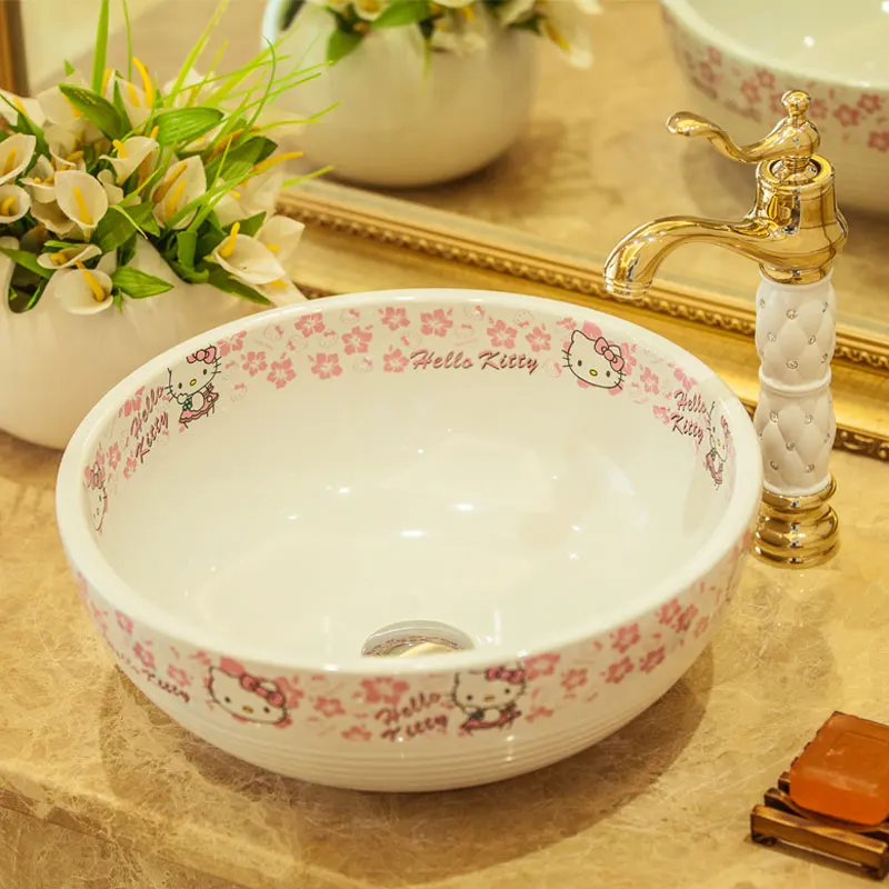 Europe Vintage Style Ceramic Art Basin Sink Counter Top Wash Basin Bathroom Sink vanities ceramic washbasin design bathroom sink (3)