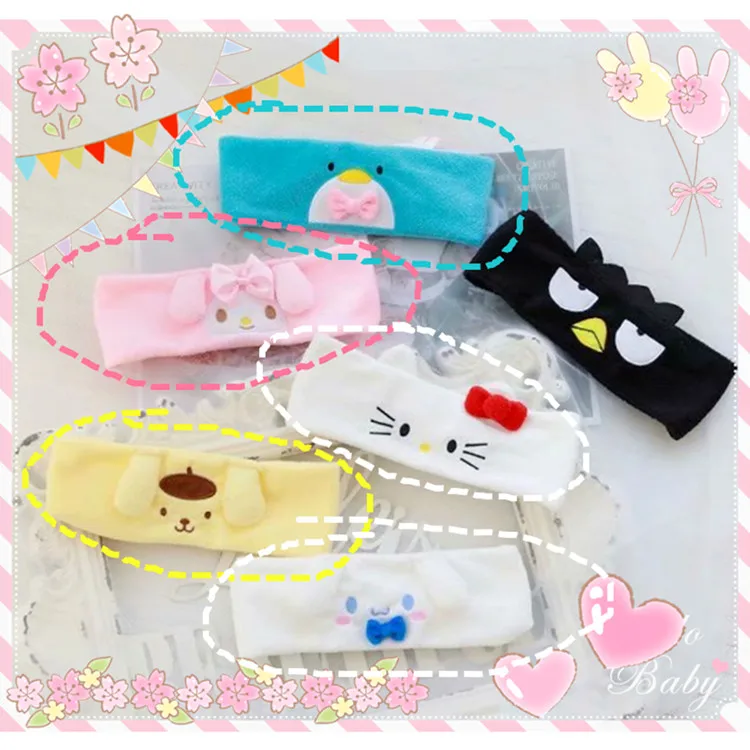 1 шт. Мультяшные my melody cinnamoroll плюшевые ободки для волос повязка на голову девочек