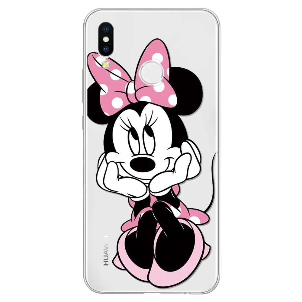Мультяшная мышь для huawei P8 P9 P10 P20 P30 Pro mate 20 Lite P Smart Y6 Pro Y9 Nova 3i Nexus 6p TPU чехол для Honor 10i 7A 8X - Цвет: minittz