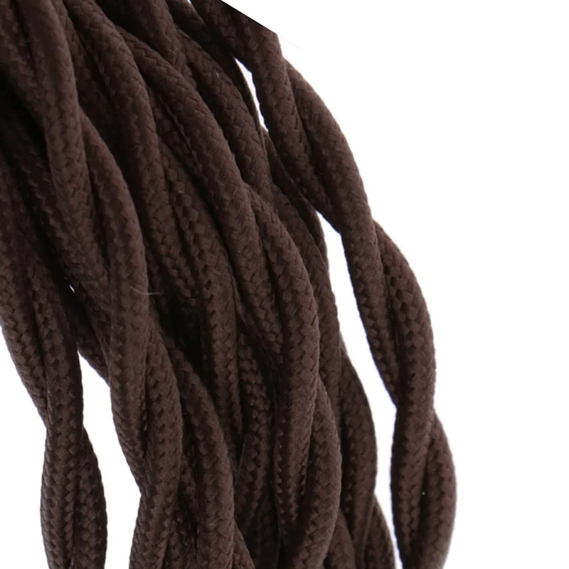 de 2 núcleos, tecido trançado, vintage, de seda