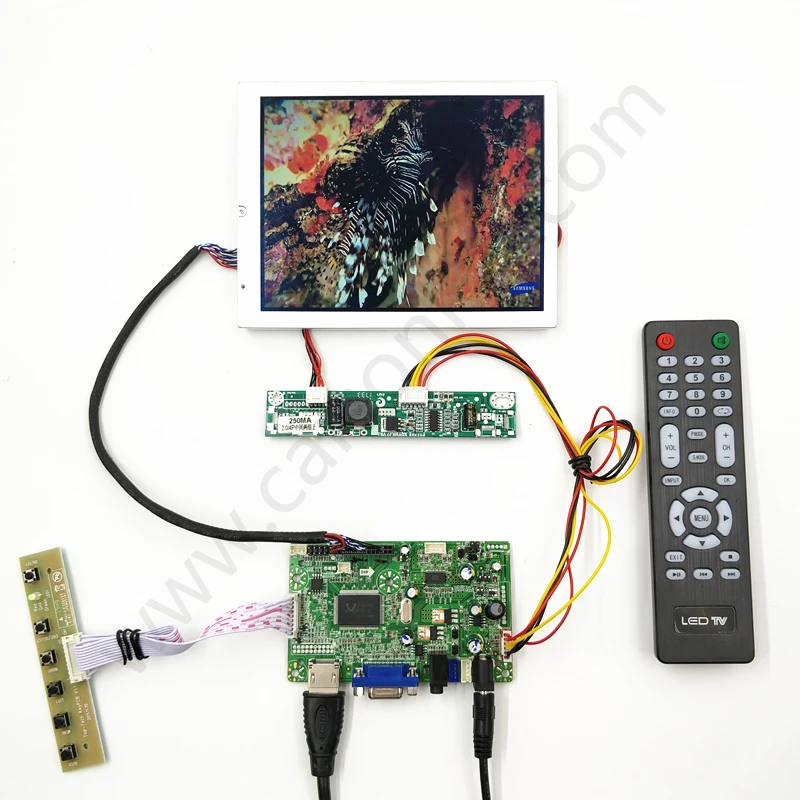 

LCD controller board support HDMI+ VGA+Audio +6.5 inch LCD panel with 1024*768,650 cd +LVDS cable+OSD keypad with cable