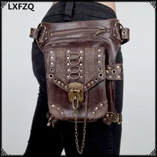 Dij кобура Beschermd кошелек Schouder кошелек рюкзак lederen vrouwen tas carteras mujer tas Steampunk dij моторная Сумка-Кобура
