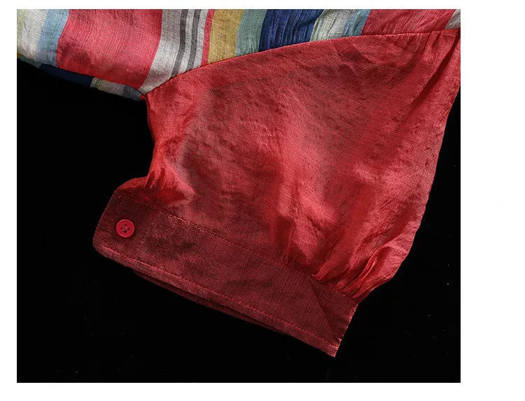Max LuLu, модные летние льняные топы и блузки в Корейском стиле, женские шифоновые рубашки в полоску, свободная повседневная одежда с v-образным вырезом