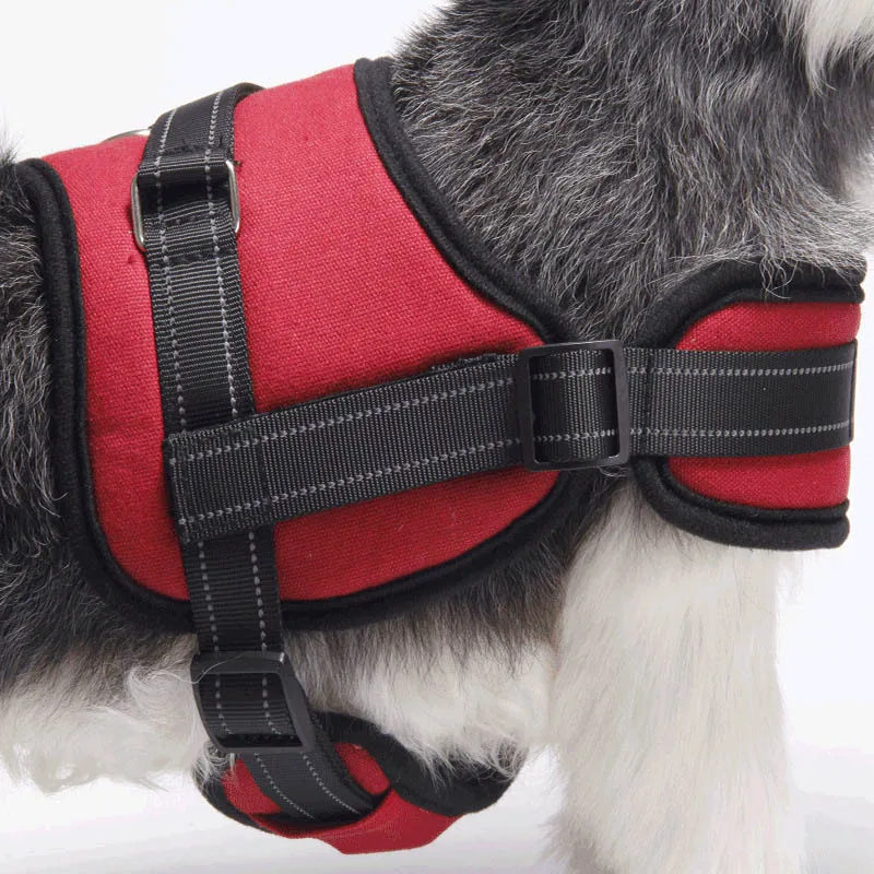 Dog Harness Adjustable with Handle No Choke Anti slip Excellent for Training Hiking LSin