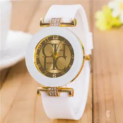 2017 meibo Брендовые женские Модные золотые часы Женева кристалл силиконовые спортивные Повседневное Повседневные Часы Relogio feminino Montre Homme