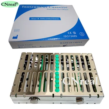 

1 Piece Dental Disinfection Sterilization Brackets Cassette Case Rack Tray Box for 10 pcs Surgical Instruments