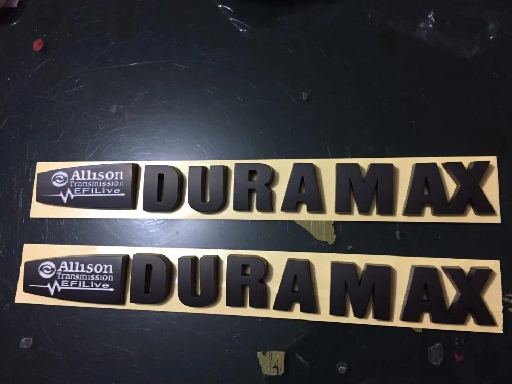 2 NEW 14-16 DURAMAX ALLISON EFI LIVE MATTE BLACK &amp WHITE | Автомобили и мотоциклы