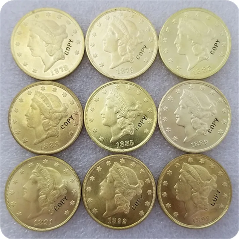 USA 1878-1893 $20 символ свободы двойной Eagle копия монет | Дом и сад